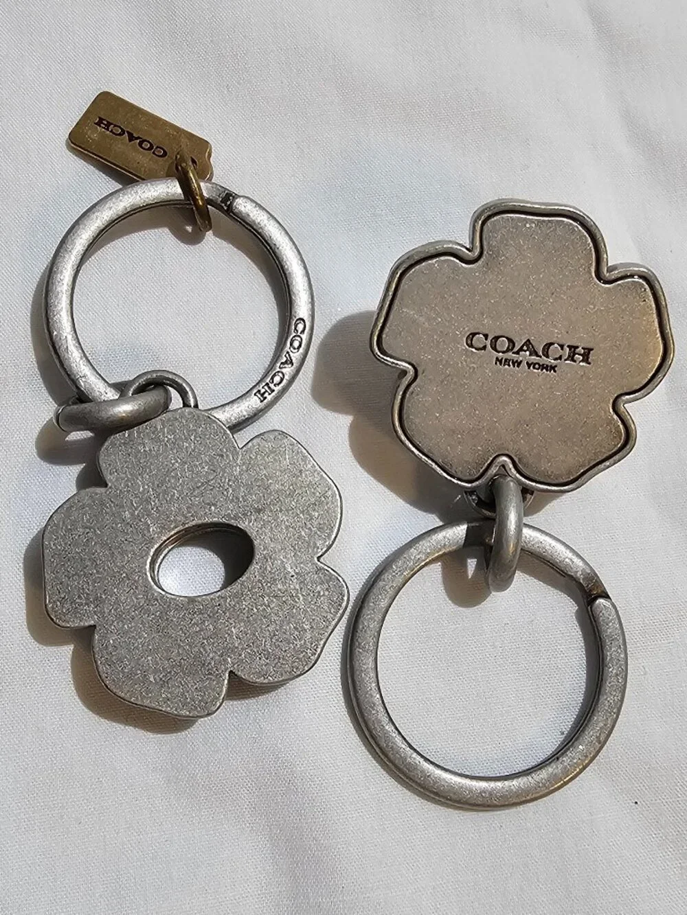 Coach Valet Key Ring-Flower